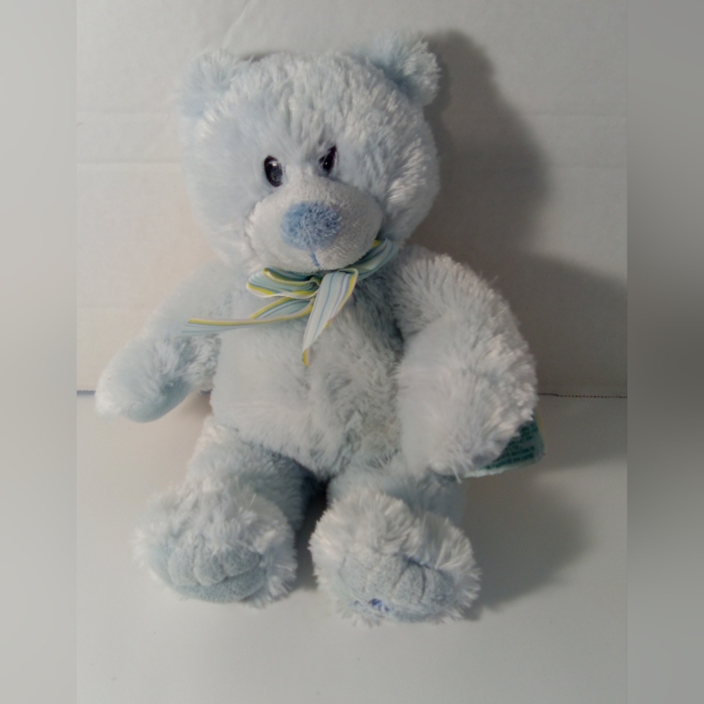 Russ Baby My First Teddy Bear Blue Stuffed Animal Plush